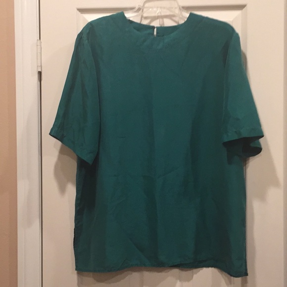 Vintage Niveau Classix 100% silk short-sleeved blouse - Picture 1 of 7